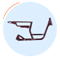 <br>Cadre en acier